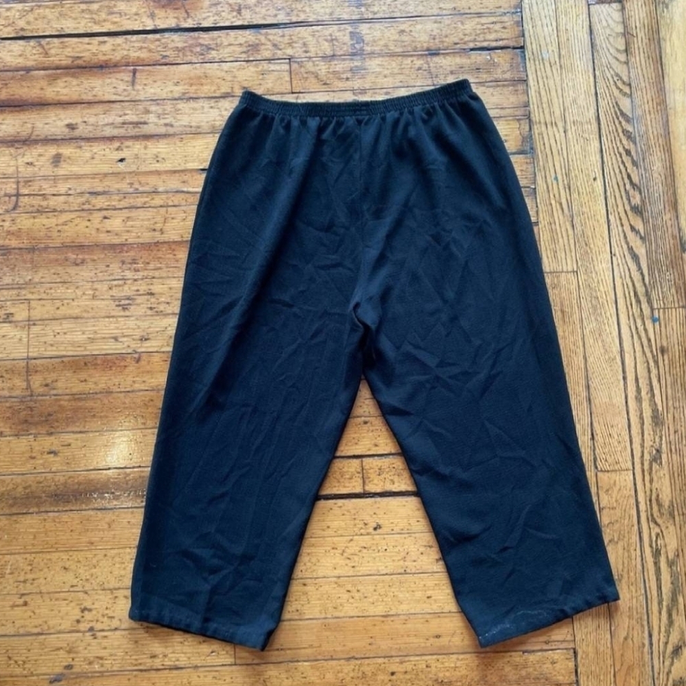 Haband! Vintage Elastic Waist Capris Black‎ Size 20P